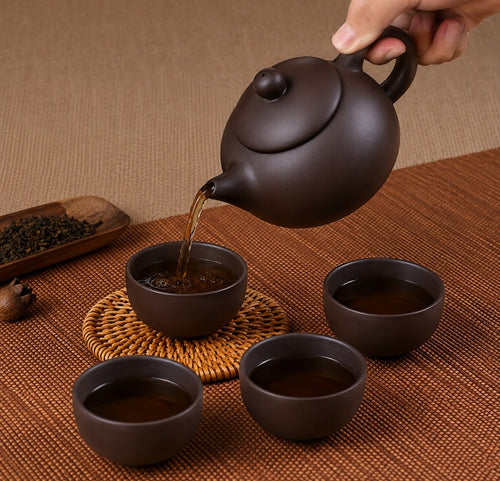 Ceramic Tea Set with 4 Cups